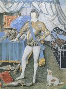 Nicholas Hilliard Sir Anthony Mildmay oil on canvas